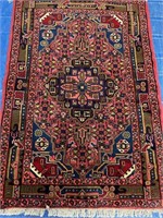 Hand Knotted Persian Lilihan Rug 5x3.4 ft