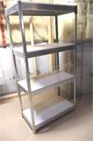 Single Metal Framed Four Shelf Storage Cabinet