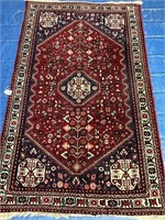 Hand Knotted Persian Tabriz Rug 5x3.4 ft