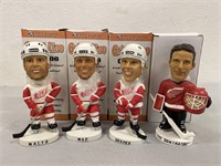 4 NHL Bobble Dobble Head Hockey Figures