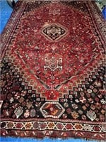 Hand Knotted Persian Qghasghie Rug 10x7.6 ft