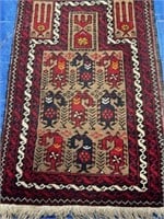 Hand Knotted Persian Balouch Rug 1.8x2.8 ft