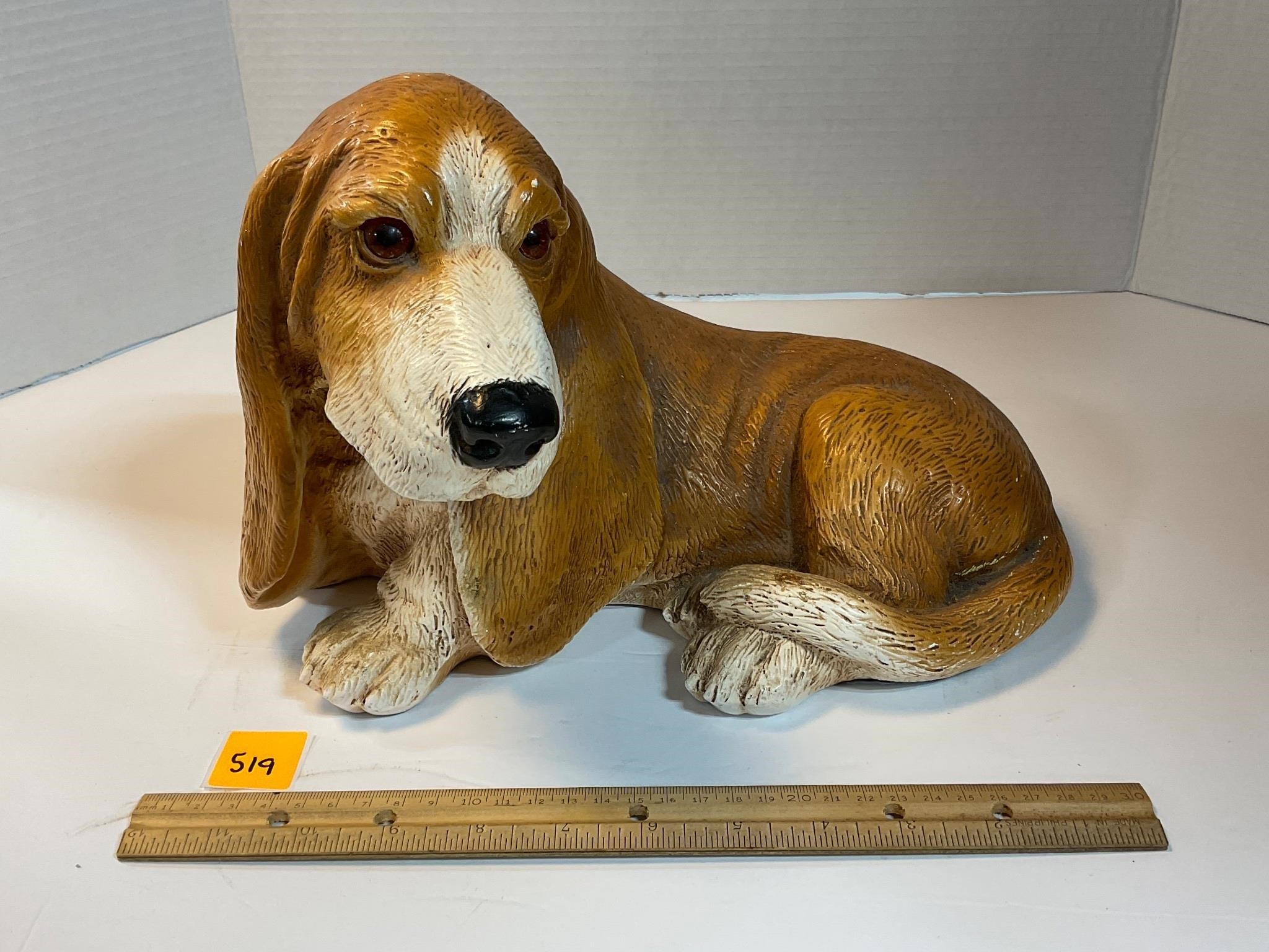 1983 Homco Basset Hound Statue