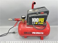 Central pneumatic 1/3 hp 3 gallon air compressor