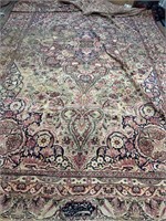 Antique Persian Kermen Rug 10.2x18 ft