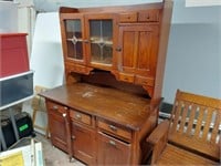 Antique Step Back Kitchen Cupboard
