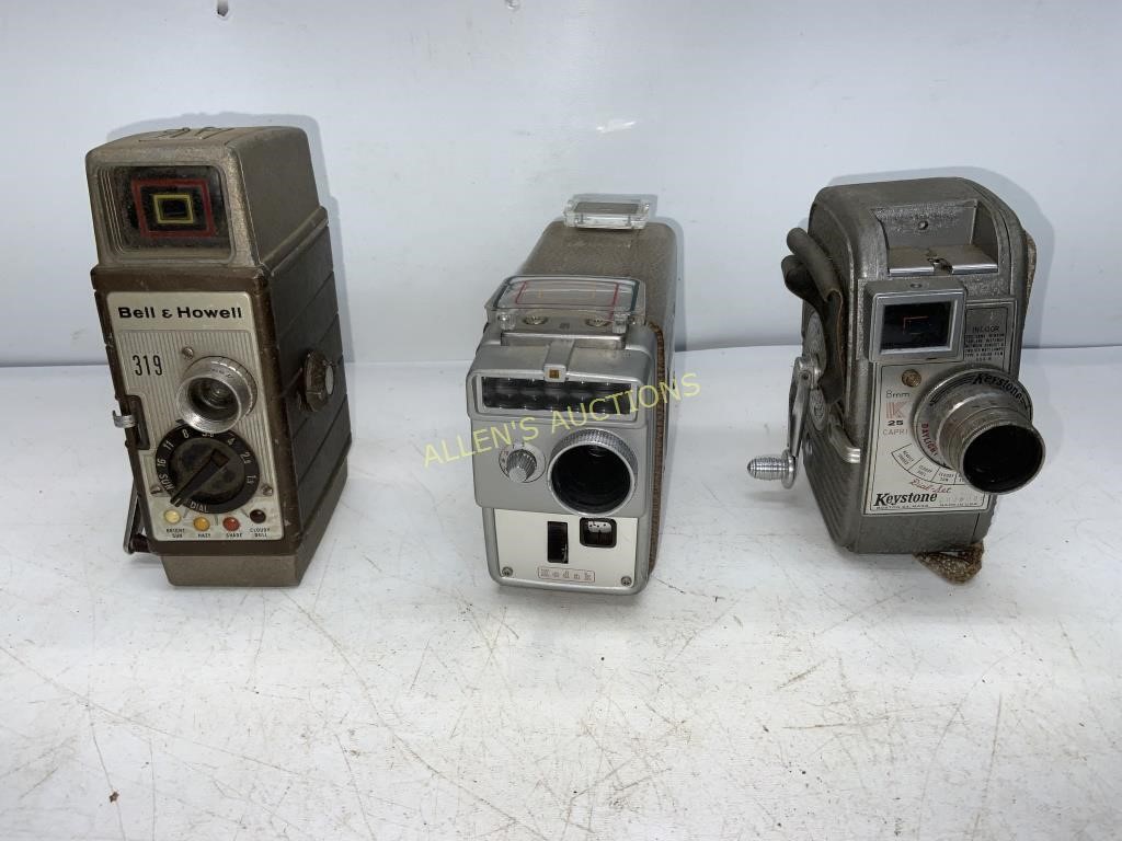 KEYSTONE  KODAK BROWNIE AND BELL & HOWELL CAMERAS