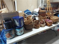 Assorted Basketry and Tins