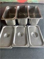 Stainless Steel Pans W/lids