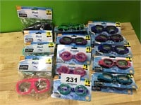 Goggles for Children and Adults lot of 21