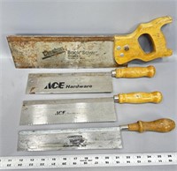 (4) dovetail hand saws