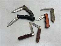 6 KNIVES BUCK  ROBESON   STIHL FIRE FIGHTER