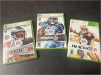 Xbox 360 Madden 06, 08, & 11