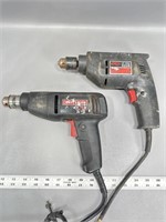 (2) corded power drills