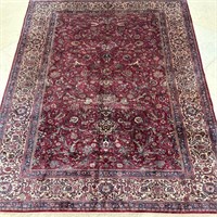 Antique Hand Knotted Persian Kashan Silk Rug 4x6.5