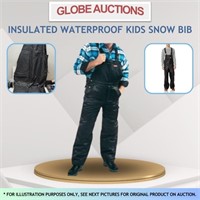 NEW INSULATED WATERPROOF KIDS SNOW BIB