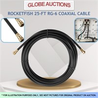 ROCKETFISH 25-FT RG-6 COAXIAL CABLE
