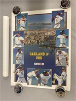 3 Oakland A’s 1981 Union76 Posters