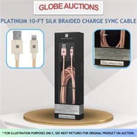 PLATINUM 10-FT SILK BRAIDED CHARGE SYNC CABLE