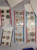 1977, 1980 and 1981 US Mint sets