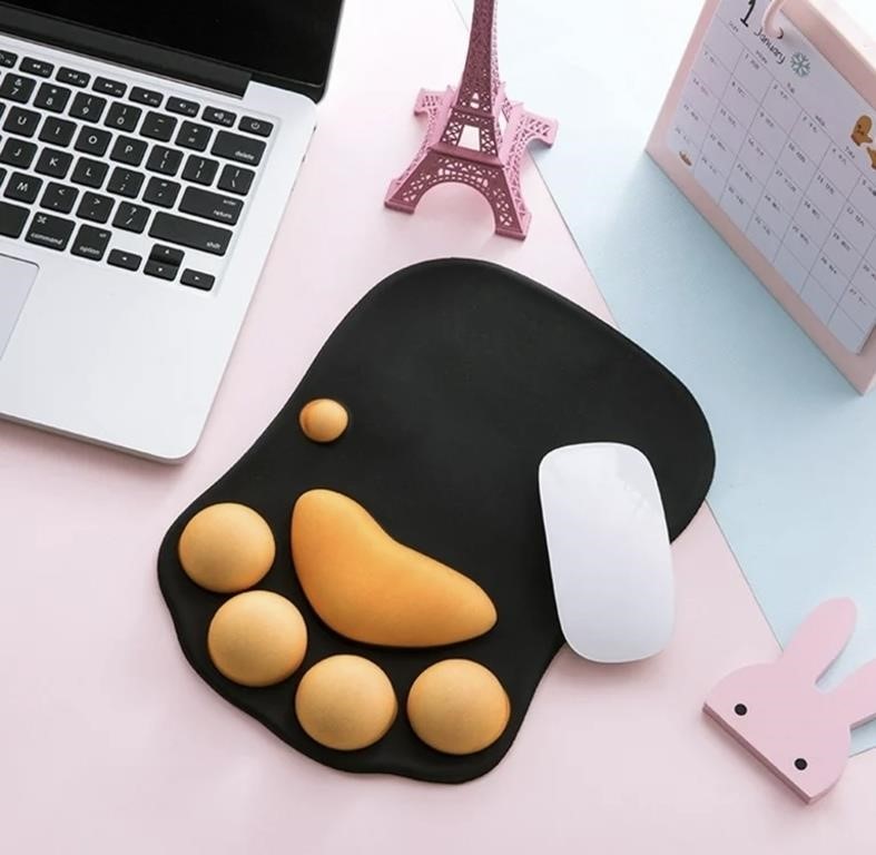 New Cute Paw Mouse Pad with Wrist Support