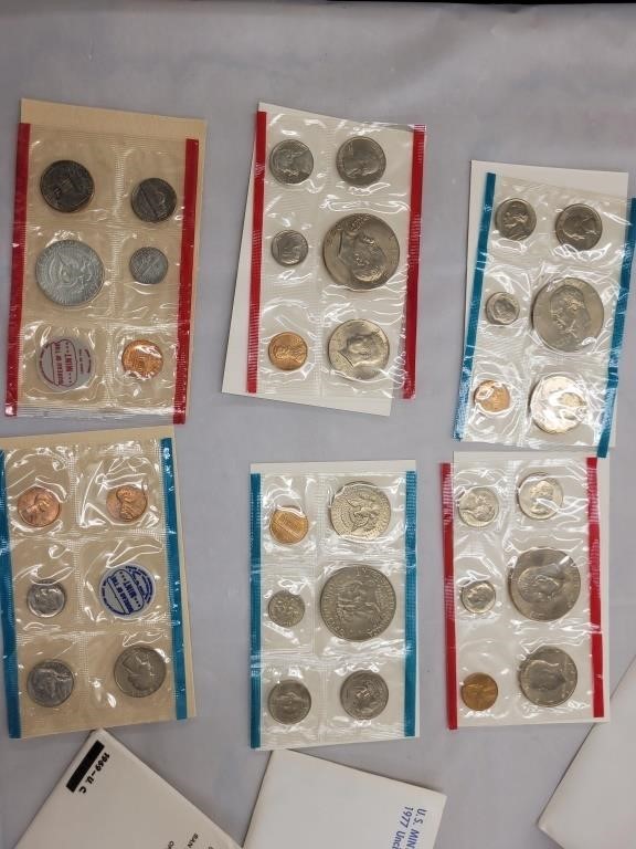 2 - 1977 and 1 - 1969 US Mint Sets