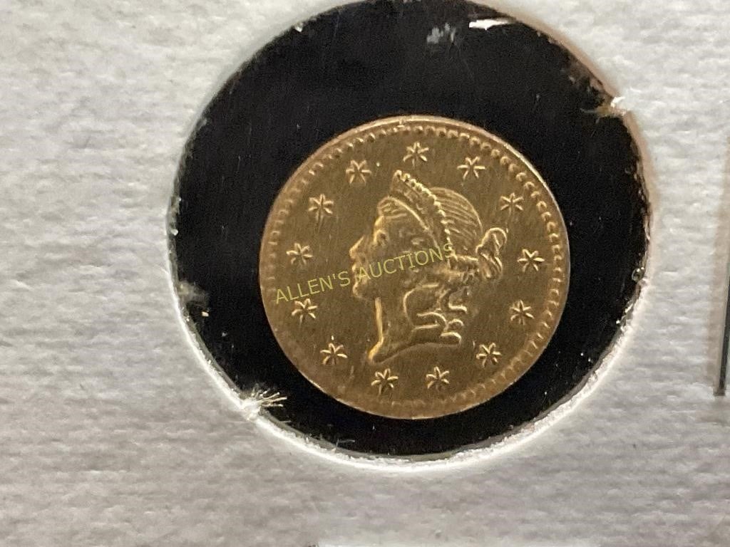 1853 LIBERTY HEAD GOLD DOLLAR