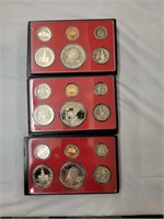 1973, 1975 and 1976 Proof Sets