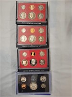 1980, 1981, 1982 and 1983 Proof Sets