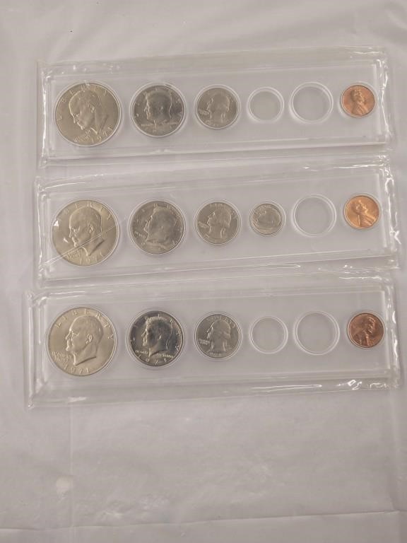 1971 Year Sets (some coins missing)