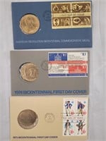 72, 73, 74 and 75  Bicentennial First Day Covers
