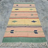 Hand Knotted Kilm Rug 5.9x3.10 ft  #4558