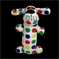 Multipet Plush Smiling Loofa Dog Toy,(4pc)