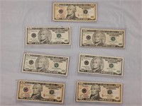 7 - $10.00 Star Notes