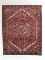Hand Knotted Persian Heriz Rug 8.6 x 10.10 ft.