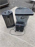 Trash can .heaters and dvd player
