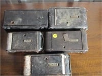 Lot of Five Vintage Kodak Cameras