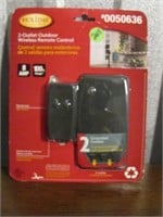 Wireless Remote 2 Outlet Outdoor