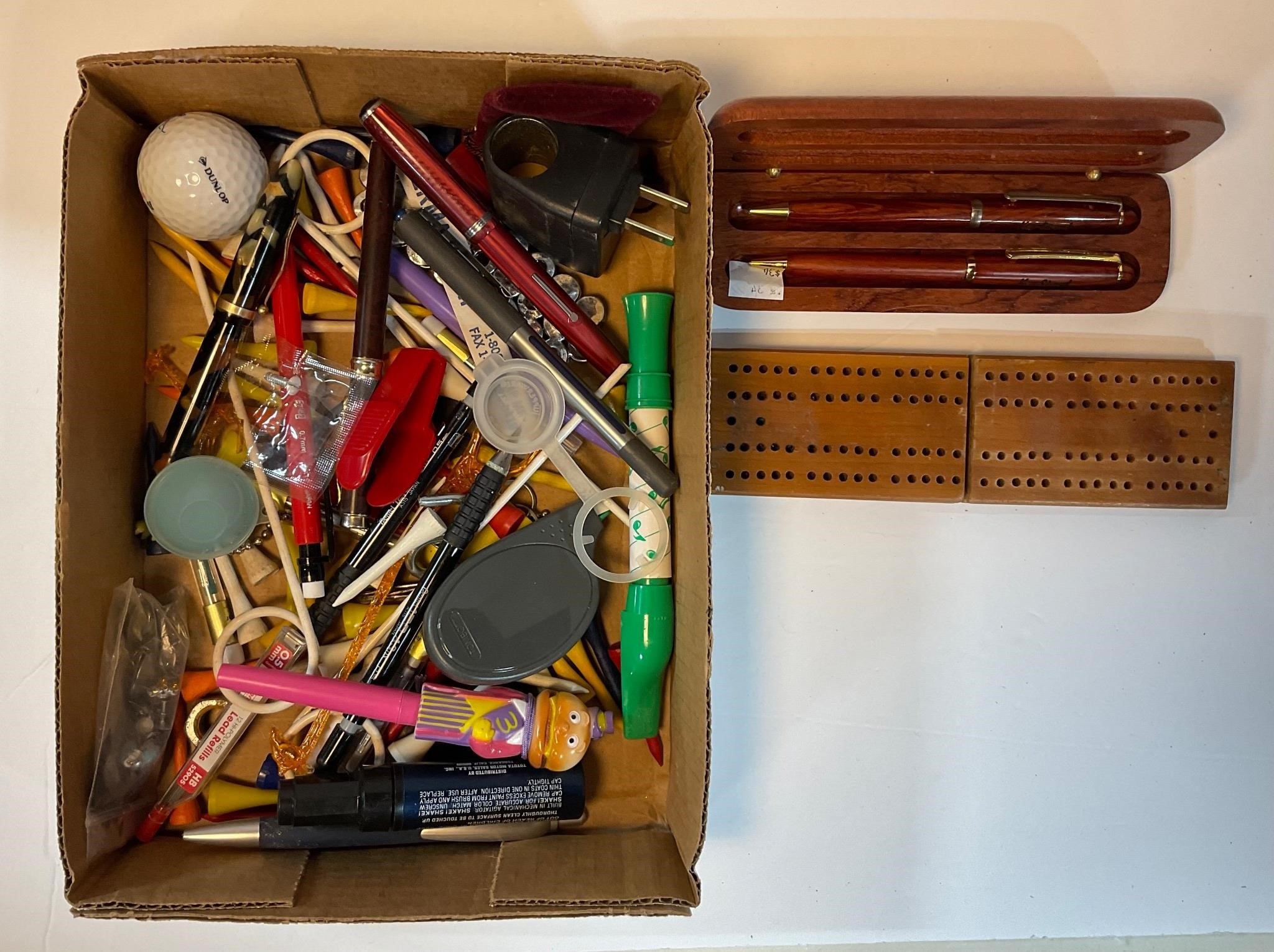 Lot of Miscellaneous Items Inc. Golf Tees