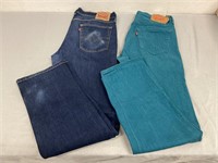 2 Levi’s Denim Jeans Size 36x34