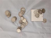 57 Silver Roosevelt Dimes