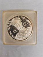 Eisenhower Commemorative Silver Coin