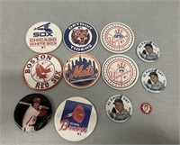 Vintage Sports Pinback Button Pins