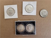 5 Silver Kennedy Half Dollars