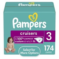 Pampers Cruisers Diapers Size 3  174 Count