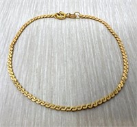 14k Italy "S" Chain Bracelet 2.93g, 7.5" Length