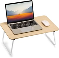 Foldable Laptop Desk  Lap Bed - Maple Medium