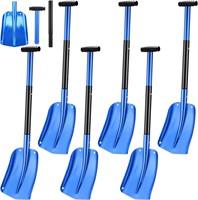 6-Piece Foldable Snow Shovel, 33" Blue