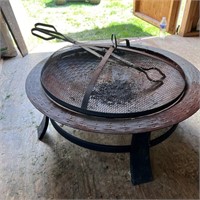 Fire Pit & Tongs
