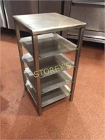 All S/S Welded Work Table - 14 x 15 x 27